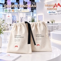 Sac à poussière en toile à cordon de serrage pour petites commandes, avec logo personnalisé imprimé, réutilisable, vente en gros, échantillon rapide, promotion événementielle, durable