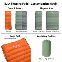 Matelas pneumatique moderne très vendu avec pompe, gonflage/dégonflage automatique, fonction massage pour le camping
