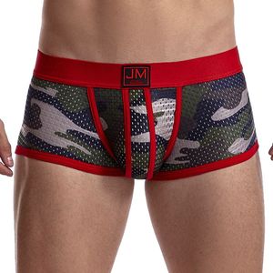 High-end Quality Camouflage <strong>Men</strong> Underwear Sexy Mesh Boxer <strong>Briefs</strong> Fashion Underpants Seamless Sports Shorts Classic - Product Image 3