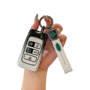 Funda de Silicona y Aleación de Zinc para Llaves de Auto LAND ROVER, <span class=keywords><strong>JAGUAR</strong></span> Xel, Xfl, Epace, Fpace, Xj, con Anillo para Llaves - Product Image 1