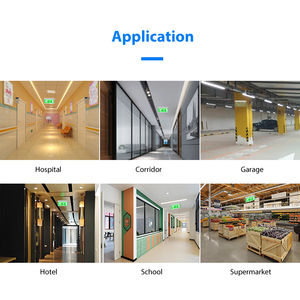 משלוח מהיר באיכות גבוהה 3w 2 שעות אלומיניום דיור יציאה חירום סימן אקרילי שקוף ליתיום אור חירום ליתיום - Product Image 6