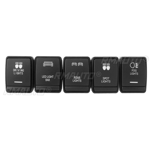 LED <b>Light</b> Push <b>Switch</b> Rocker <b>Switch</b> Button <b>12V</b> 3A Fog Driving Spot Rear LED <b>Light</b> Bar for Nissan Navara NP300 Pathfinder X-Trail - Product Image 1