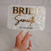 Cermin Akrilik Unik Eksklusif untuk Bulu Mata, Dekorasi Kamar, Cermin Tangan Kosmetik, Souvenir Bridal Shower, Cermin Tangan