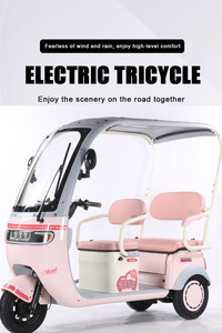 <span class=keywords><strong>Scooter</strong></span> <span class=keywords><strong>électrique</strong></span> à pédales à <span class=keywords><strong>3</strong></span> <span class=keywords><strong>roues</strong></span>, 60V, <span class=keywords><strong>3</strong></span> vitesses, pas cher et beau, tricycle pour 2 adultes, siège passager, <span class=keywords><strong>toit</strong></span> de maison - Product Image 5