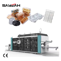 Multi-Stations Wegwerp Plaat Plastic Fruitdozen Maken Machine 4 Station Groot Formaat Thermovormende Machine