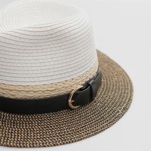 MUESTRA GRATUITA <span class=keywords><strong>Comprar</strong></span> a granel Protección solar Hombres Mujeres Promocional Juventud Panamá Vintage Sombreros Playeros <span class=keywords><strong>Sombrero</strong></span> Fedora de paja a granel - Product Image 6