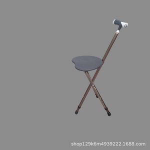 Anti Slip Rubber <b>Walking</b> <b>Stick</b> For Seniors With Four Legged Stool Feature Outdoor Health Care Use - Product Image 3