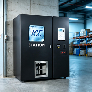 Distributeur de glace intelligent en libre-service avec congélateur intégré et système de gestion cloud à distance pour borne de vente automatique - Product Image 1