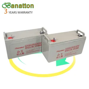 Banatton 12v 100ah <span class=keywords><strong>Batterie</strong></span> Au Plomb Solaire Rechargeable 12v <span class=keywords><strong>Batterie</strong></span> de GEL À Cycle Profond <span class=keywords><strong>Batterie</strong></span> D'inverseur - Product Image 1