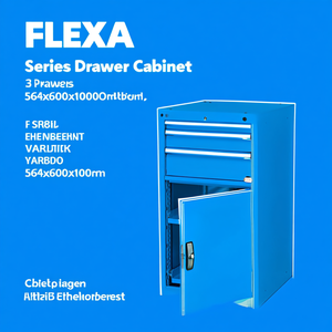 Fami FLEXA Series Drawer <b>Cabinet</b> 564x600x1000mm 3 Drawers With Door <b>Storage</b> <b>Tool</b> <b>Cabinet</b> - Product Image 3