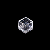 Boîte à loupe transparente 25*25*23mm 3x Bug Viewer magnifie le cube de loupe transparent en cristal réutilisable