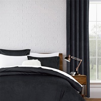 Cortina de Terciopelo de Venta Directa del Fabricante BSCI, Cortina Opaca de Terciopelo Profesional de Fábrica con Juego de Ropa de Cama a Juego