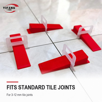 Cales de nivellement rouges de 1,5 mm pour carrelage, installation facile pour le contrôle du niveau des carreaux de sol et de mur en céramique et porcelaine, vente en gros