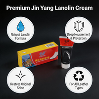 Automotive Lederpflege 70g Jinyang Schaföl-Lederschuhcreme Einfach zu Reinigen Autoinnenraum-Pflege Box-Verpackung
