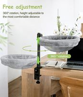 2025 nouveaux meubles pour animaux de compagnie robuste chat bureau lit hamac avec tapis en peluche doux lavable pour chats d'intérieur