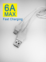 Cable de Carga Rápida USB a Micro USB XF-97M 6A con Conductor de Cobre Puro y Trenzado de Nailon para Computadoras y Teléfonos