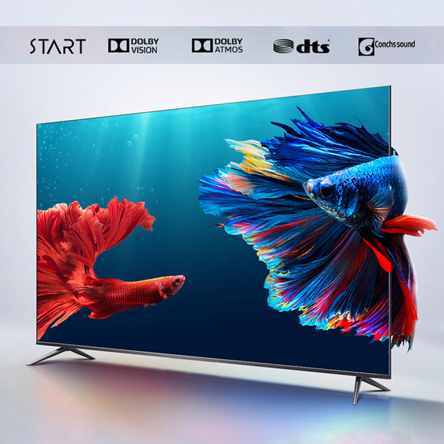 65 Inch LED Backlight Dolby Audio QLED Smart TV 4K UHD High Color Gamut Mini LED Backlight Ultra Narrow Bezel Google TV Home TV