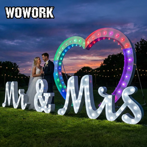 WOWORK Lampadina LED 3D Gigante Personalizzata 2ft 4ft 5ft con Scritta 'Will You Marry Me' per Compleanni e Matrimoni - Product Image 6