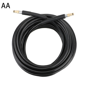 Tuyau haute pression 5M 10M 15M 20M en caoutchouc et acier inoxydable, tuyau de sortie d'eau pour lave-auto avec raccord rapide - Product Image 1