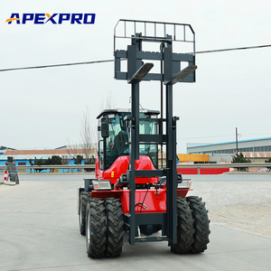 Chariot élévateur tout-terrain fiable de 5 tonnes à 4 roues motrices avec certificat CE approuvé - Product Image 3