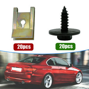 Engine Hood Mounting Bracket And <b>Screw</b> <b>Set</b> For E46 E90 18293 Steel Black 40Pcs - Product Image 4