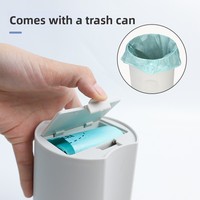 Pelle à litière pour chat avec bac de collecte intégré, en plastique, portable, durable, écologique, tout-en-un, pour nettoyage de litière de chaton et d'animaux domestiques, pelle à excréments, pour intérieur