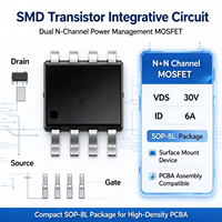 Transistor MOSFET Dual N Channel PJL9808 SOP-8L 30V 6A Mode Enhancement Surface Mount untuk Aplikasi Keamanan