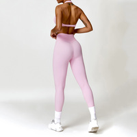 PASUXI Vêtements de Sport Femme 2026 Ensemble Yoga Gym Sans Coutures Court 2 Pièces Tenues d'Entraînement Courtes pour Femmes