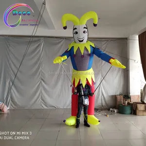 Sự Kiện Parade Trang Trí Đi Bộ Inflatable Clown Puppet Đối Với Quảng Cáo Trang Trí