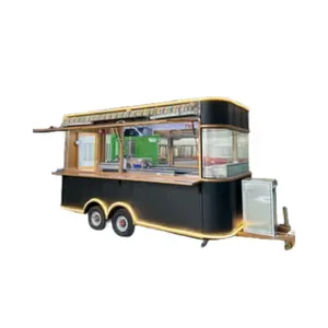 Custom Truck Bbq Fast Food Mobile Kitchen Trailer Used With Equipment