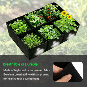 <span class=keywords><strong>Sac</strong></span> <span class=keywords><strong>de</strong></span> culture robuste et respirant pour jardin, en tissu non tissé épaissi, pour plantes, fleurs et légumes - Product Image 3