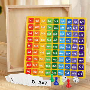 Table <span class=keywords><strong>de</strong></span> <span class=keywords><strong>jeu</strong></span> double face Jeux <span class=keywords><strong>de</strong></span> cartes à dés pour enfants Table <span class=keywords><strong>de</strong></span> mathématiques en bois <span class=keywords><strong>Multiplication</strong></span> Jouets éducatifs Montessori - Product Image 6