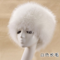 Bandeau large en fausse fourrure de renard pour femme, accessoires de cheveux, couvre-chef russe, chapeau en fourrure