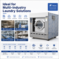 Laveuse industrielle professionnelle à haute extraction pour le lavage du linge