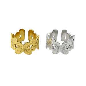 Innovative Simple Niche Design Sense Butterfly <b>Ring</b> Light Luxury Exquisite Style Women's Stainless Steel <b>Rings</b> Fashion Jewelry - Product Image 6