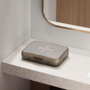 Vente en gros de boîte à pilules de voyage Medibox, organiseur portable à 7 compartiments, boîte à médicaments en PP, étanche à l'air, utilisation quotidienne, petite boîte - Product Image 6