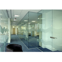 Partition murale en verre trempé, partition de bureau, en verre trempé insonorisé, design moderne, livraison gratuite