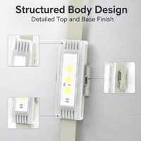 3 Luces LED RGBW para Exteriores, Compatibles con DIALux, Cuerpo de PC, IP67, 3 Años de Garantía, Blanco Cálido, Rojo, Verde