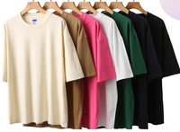 T-shirt en coton 100% surdimensionné en gros, t-shirt vierge pour homme, t-shirt lourd, impression personnalisée, t-shirts pour homme