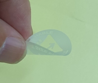25 #   Film PET transparent mat, résistant à l'eau, aux UV et à la chaleur, forte adhérence, anti-huile, étiquette de scellage circulaire pour