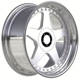 Rueda Forjada de 3 Piezas para Automóvil de Pasajeros, Personalizada, de 22 Pulgadas de Profundidad, Tipo <span class=keywords><strong>Rotiform</strong></span> - Product Image 1