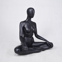 Mannequin de Yoga en fibre de verre pour femmes, noir, accessoire de sport,