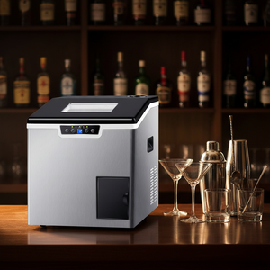 เครื่องทำน้ำแข็งอุตสาหกรรมเชิงพาณิชย์แบบออลอินวัน พร้อมระบบบดและทำ<span class=keywords><strong>น้ำแข็ง</strong></span>  ใช้คอมเพรสเซอร์น้ำหล่อเย็น Emerson ความจุ 25 กก. - Product Image 3