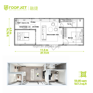 <span class=keywords><strong>Casa</strong></span> Modular Inteligente Tipo Hotel, Cabaña Contenedor, Kits <span class=keywords><strong>de</strong></span> Vivienda, <span class=keywords><strong>Casa</strong></span> <span class=keywords><strong>de</strong></span> Dos Pisos <span class=keywords><strong>de</strong></span> 40 Pies, <span class=keywords><strong>Casa</strong></span> Modular Plegable para Acampar - Product Image 4