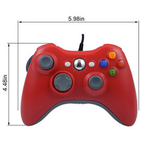 Manette de jeu filaire ergonomique de haute qualité TGZ X 360 avec vibration pour Windows 7/8/10