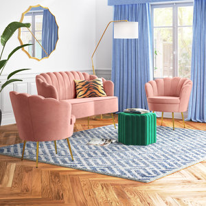 Sofá económico, sala de estar sofás para, <span class=keywords><strong>mini</strong></span> sofá de terciopelo rosa, apartamento de lujo, juegos de sofás, muebles - Product Image 2