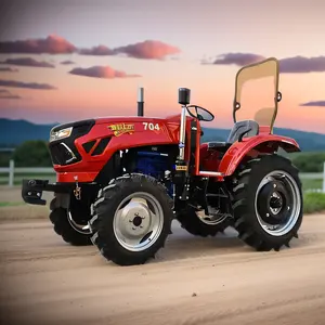 Mini tracteur agricole multifonctionnel petit mini agriculteur 70hp tracteur avec chargeur