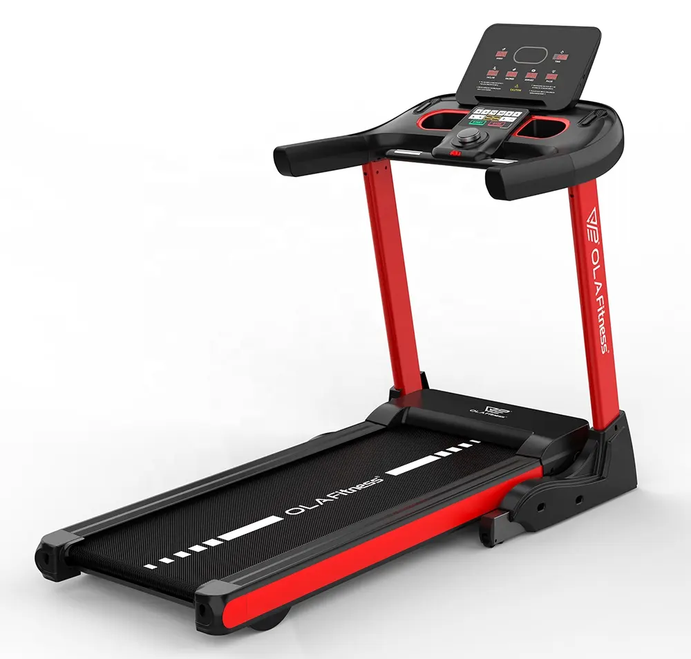 OLAFITNESS alat treadmill lipat listrik, Treadmill listrik berjalan Jogging mesin untuk rumah kantor 2024