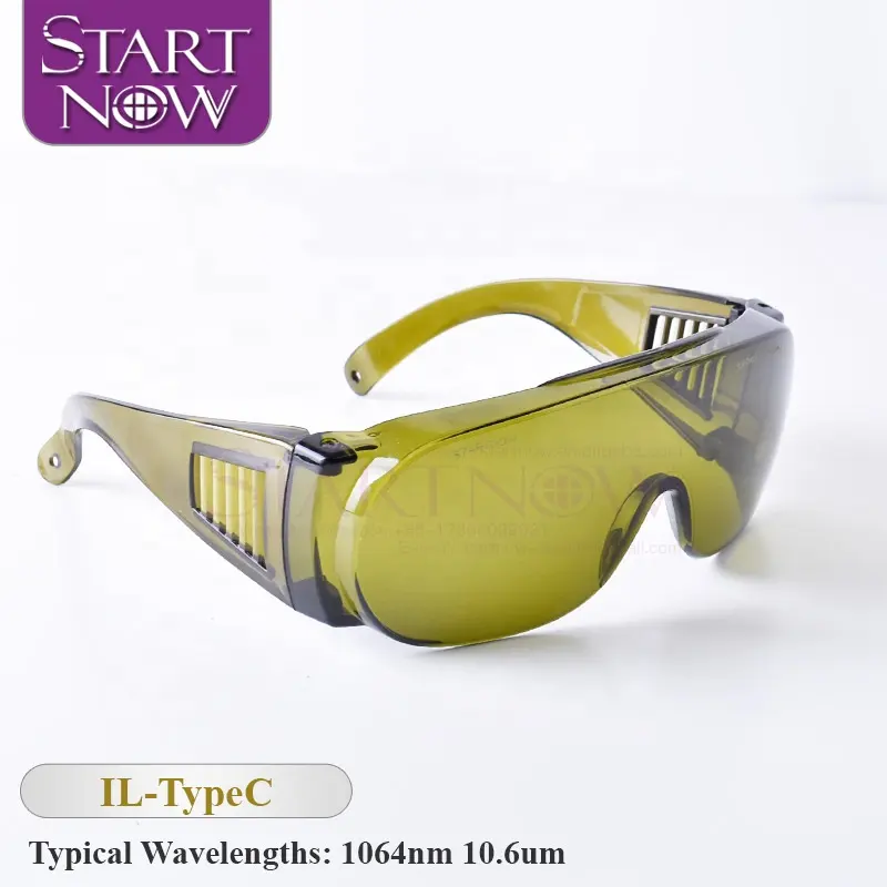 चश्मा अंदर पहना जा सकता है के लिए YAG लेजर अंकन मशीन फाइबर वेल्डिंग उपकरण सुरक्षात्मक Eyewear लेजर सुरक्षा चश्मे 1064nm