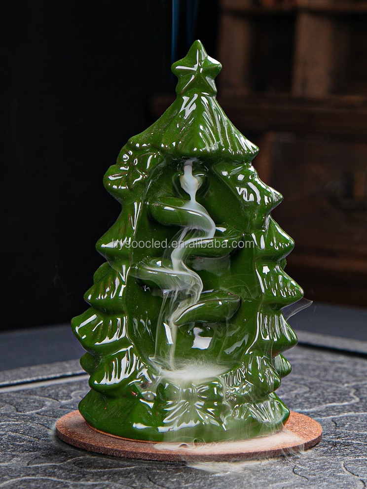 Green-Christmas incense burner